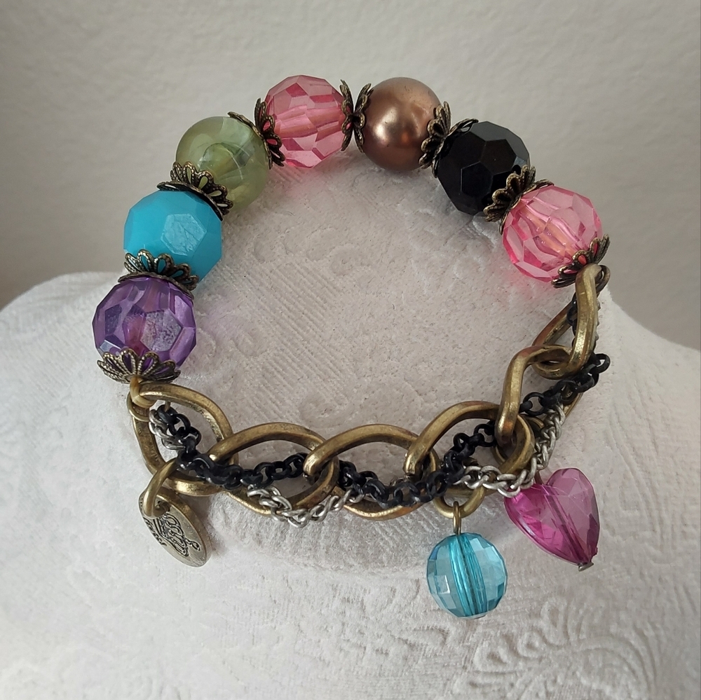Tutti Frutti Women's Multi Color Bead Bracelet
